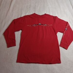 Nike Red Long Sleeve Kids Tee